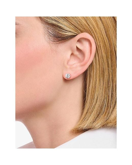 Thomas Sabo White 925 Sterling And Cubic Zirconia Stud Earrings