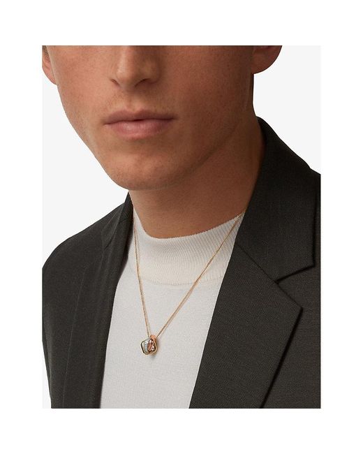 Cartier Metallic Trinity 0.39Ct Brilliant-Cut Diamond 18Ct, And Rose- Pendant Necklace