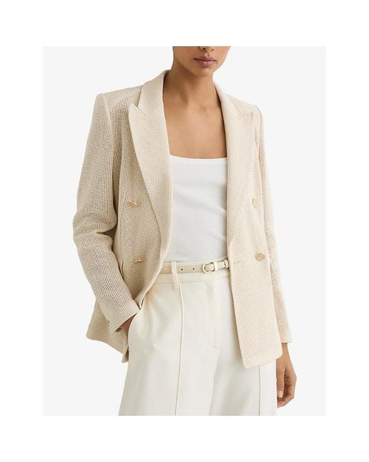 Reiss White Mila Mini Leather Belt