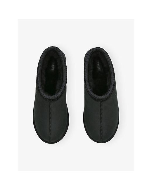 Ugg Black Tasman Ii Suede Slippers for men