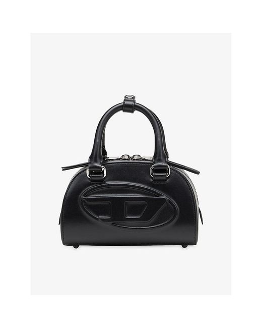 DIESEL Black 1Dr Dome Leather Cross-Body Bag