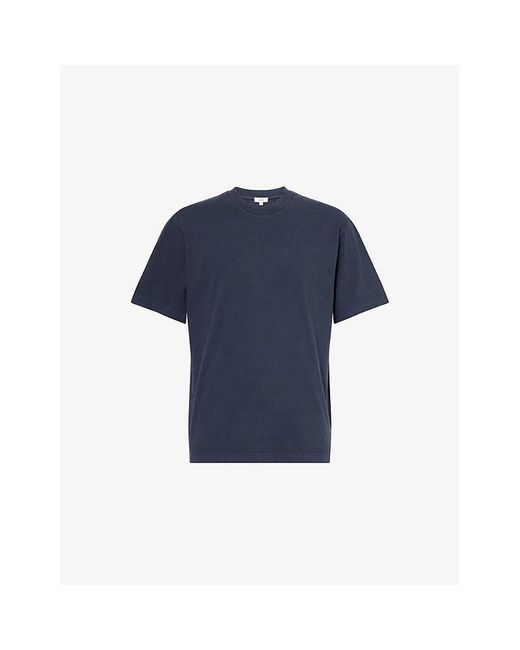 Agolde Blue Asha Crewneck Cotton T-Shirt for men