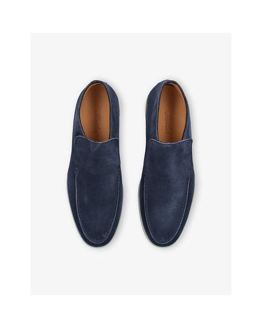 Aurélien Blue City Suede Loafers for men