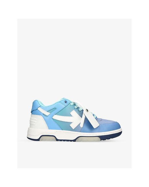 blue off white trainers