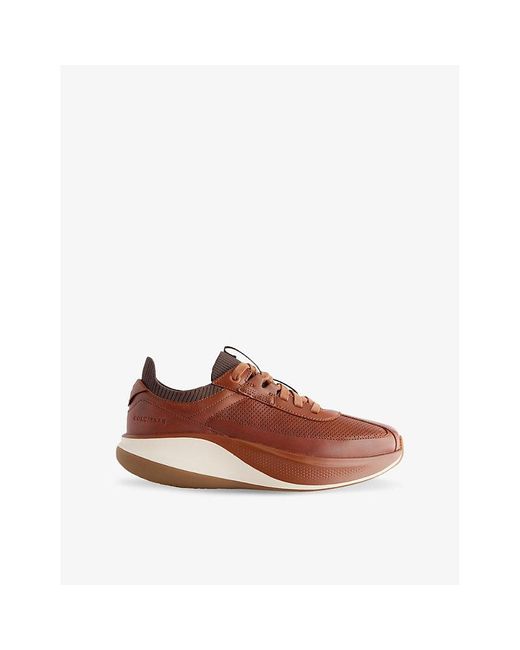 Cole Haan Brown Men's Grandprø All-day Leather Running Shoes for men