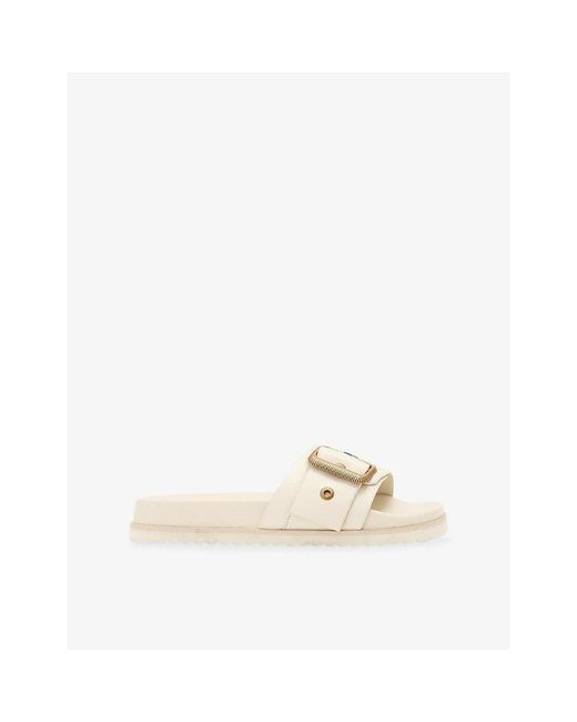 AllSaints Natural Ellie Leather Sandals
