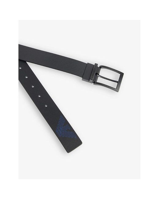 Emporio Armani Multicolor Brand-debossed Leather Belt for men