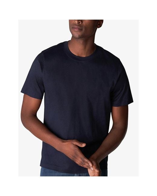 Eton of Sweden Blue Slim-Fit Cotton-Jersey T-Shirt for men