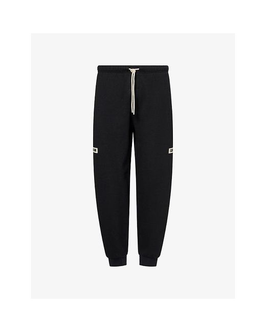 Fear Of God Black F26 Classic Fleece Cotton-Jersey Jogging Bottoms for men