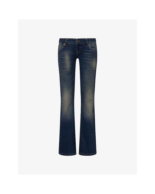 Jaded London Blue Eden Bootcut Denim Jeans