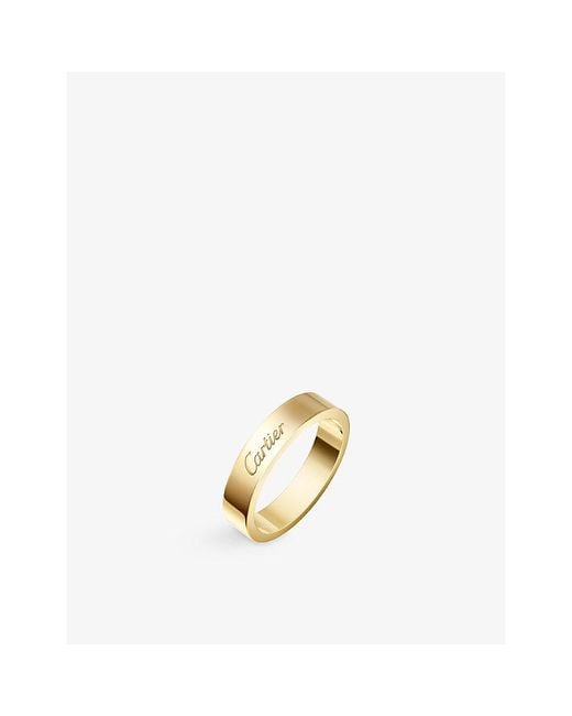 Cartier Metallic C De 4Mm 18Ct- Wedding Ring for men
