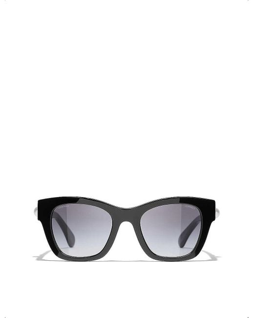 Chanel Ch5478 Square-frame Acetate Sunglasses in Black | Lyst