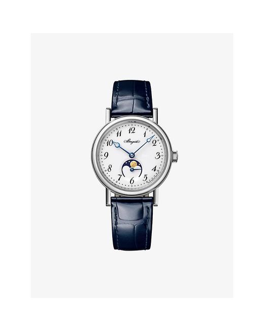 Breguet Blue Classique Phase De Lune 9087 18Ct- Automatic Watch 30Mm