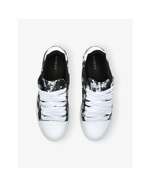 NUMERIS White Atelier Canvas Trainers for men