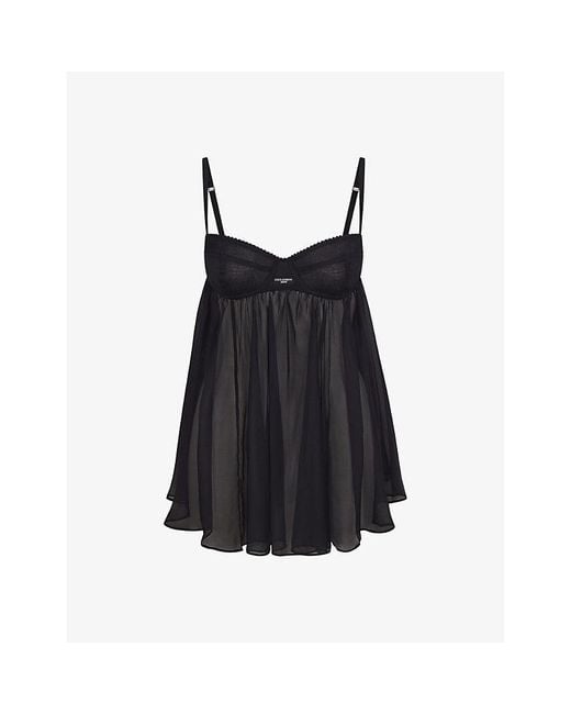 skims silk night dress SKIMS Lace Mini Slip Dress | Espresso Contrast | Deep Neutral | Silk | XS | X-Small