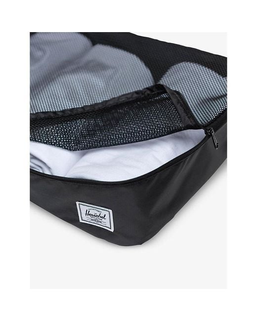 Herschel Supply Co. Black Kyoto Recycled-polyester Packing Cubes Set Of Four