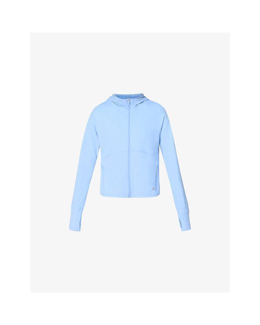 Sweaty Betty Blue Uv Hooded Stretch-Woven Jacket
