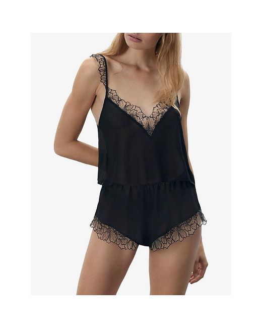 Bluebella Gray Amarosa Sheer Chiffon Pyjama Set