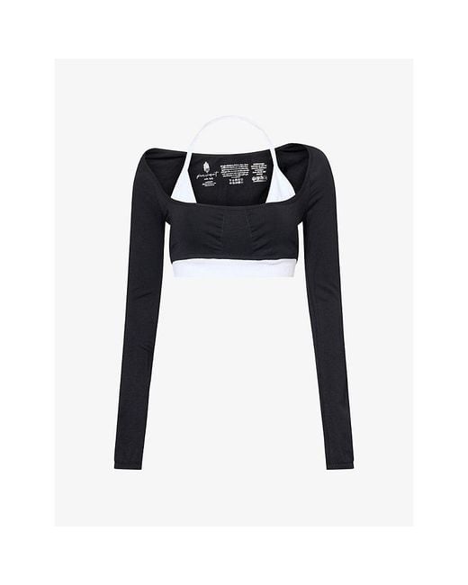 Fp Movement Black Good Karma Ultra Crop Top