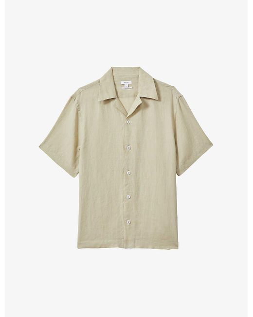 Reiss Multicolor Beldi Cuban-collar Relaxed-fit Linen Shirt X for men