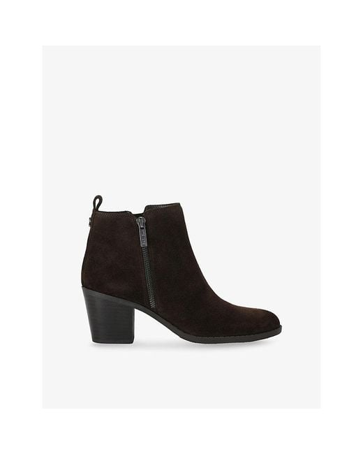 Carvela Kurt Geiger Black Salvetti Suede Heeled Ankle Boots