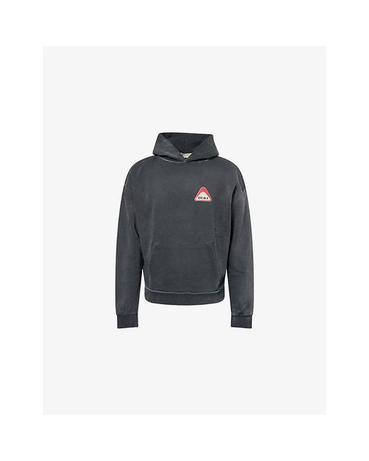 Duke & Dexter Blue World Champ Graphic-Print Cotton Hoody for men