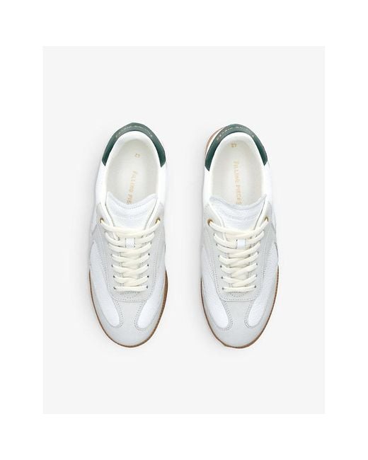 Filling Pieces White Sprinter Dice Leather Low-top Trainers for men