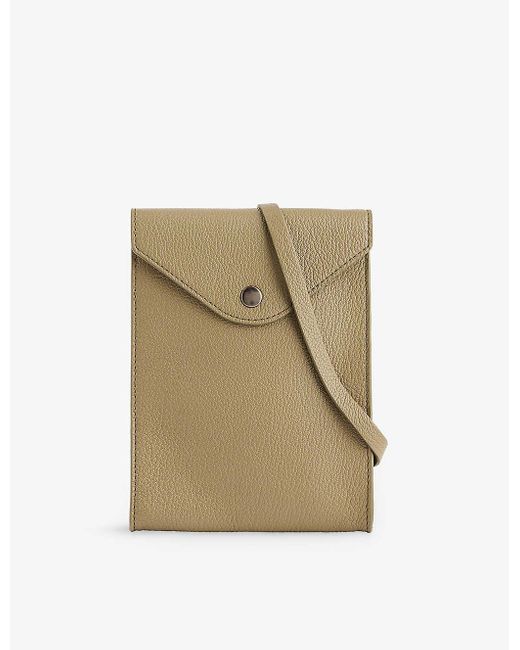 Lemaire Natural Envelope Leather Cross-body Pouch Bag