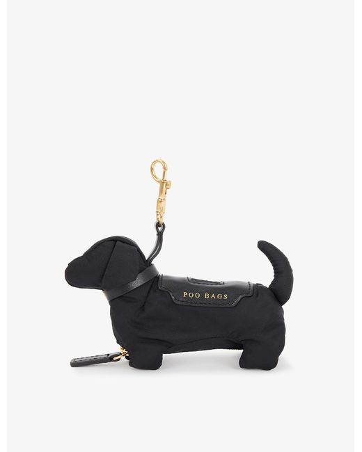 Anya Hindmarch Synthetic Regenerated-nylon Dog Poo Bag Charm in Black ...
