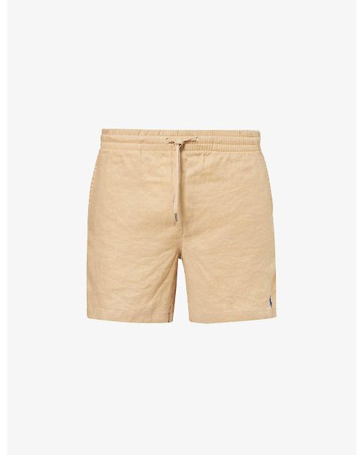 Polo Ralph Lauren Natural Classic-fit Mid-rise Linen Shorts for men