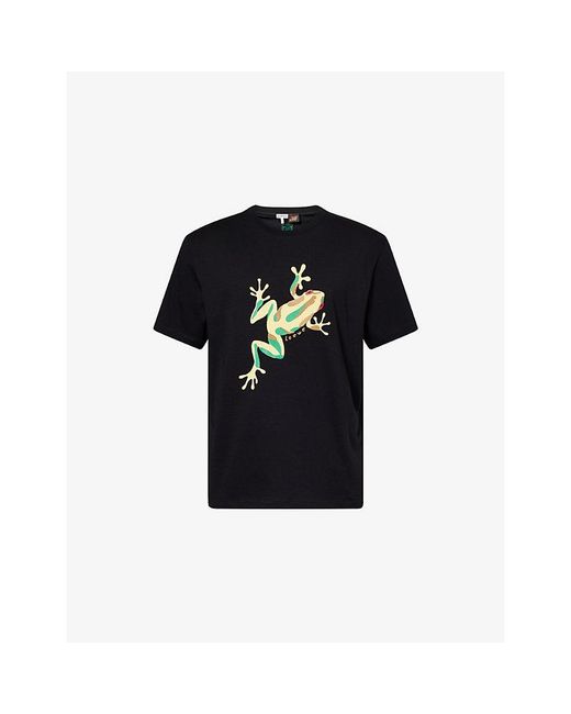 Loewe Black X Paula's Ibiza Graphic-Print Cotton T-Shirt for men