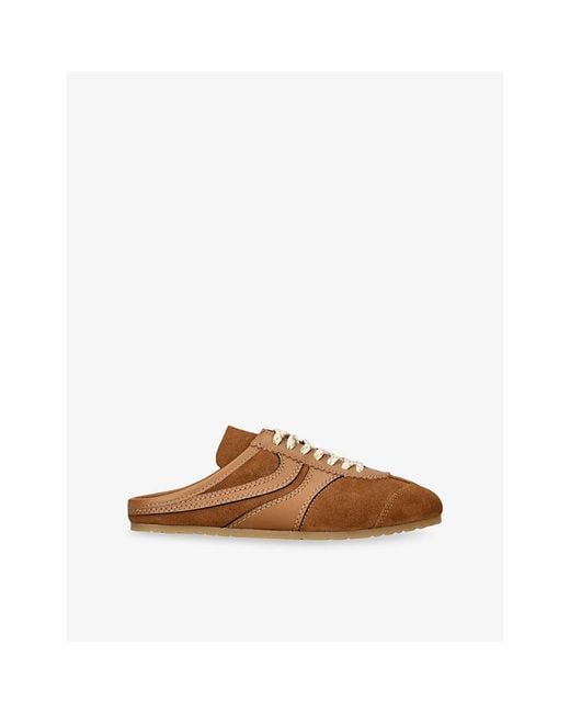 Dries Van Noten Brown Dustin Suede Mules