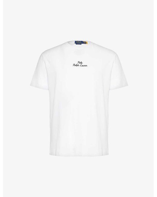 Polo Ralph Lauren White Logo-print Short-sleeve Cotton-jersey T-shirt X for men