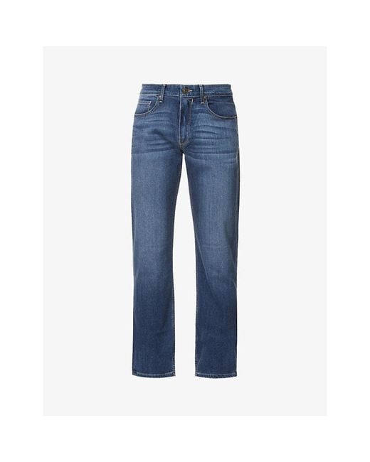 PAIGE Blue Normandie Straight Jeans for men