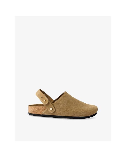 Soeur Natural Sleepy Suede-Leather Clogs