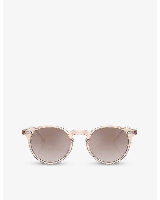 Oliver Peoples Pink Ov5529su N.02 Sun Phantos-frame Acetate Sunglasses