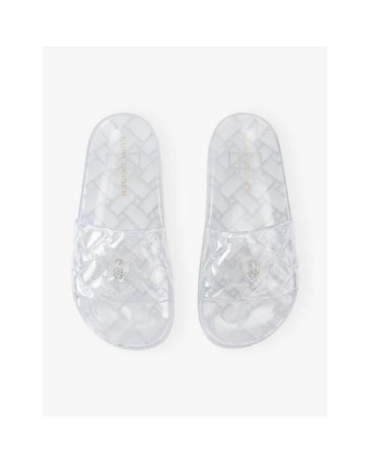Kurt Geiger White Meena Jelly Sandals