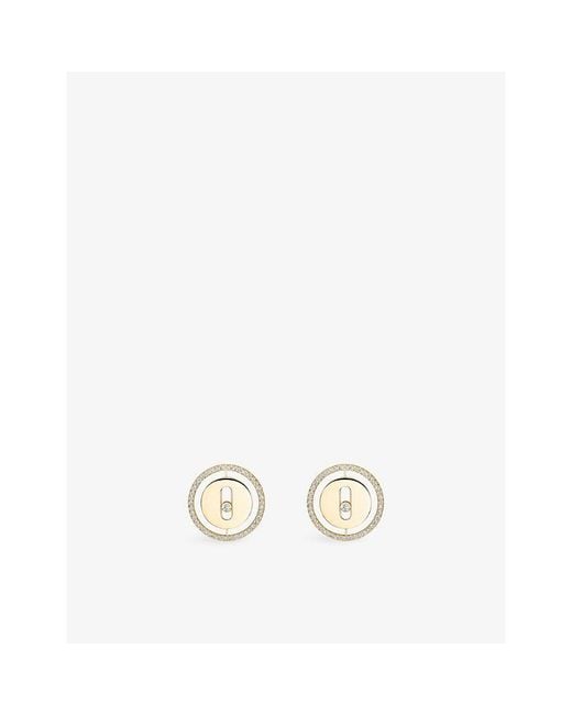 Messika Metallic Lucky Move 18Ct And 0.32Ct Diamond Stud Earrings