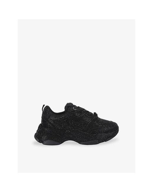 Kurt Geiger Black Starlight Suede Trainers