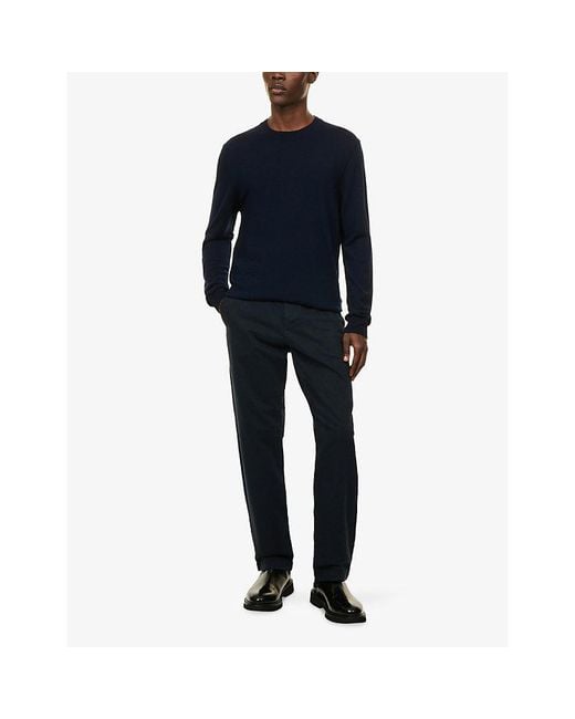 NN07 Blue Ted Crew-Neck Wool Jumper for men