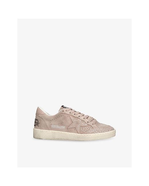 Golden Goose Deluxe Brand Natural Ballstar 25181 Suede Trainers