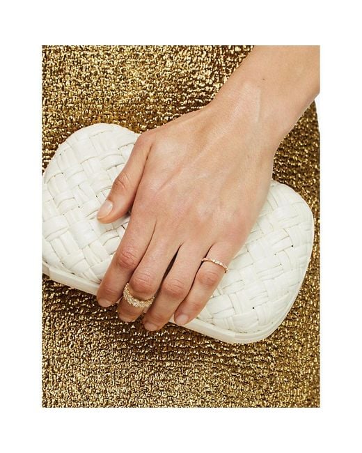 Suzanne Kalan White Half-Band 18Ct, 0.17Ct Baguette And 0.14Ct Round-Cut Diamond Eternity Ring