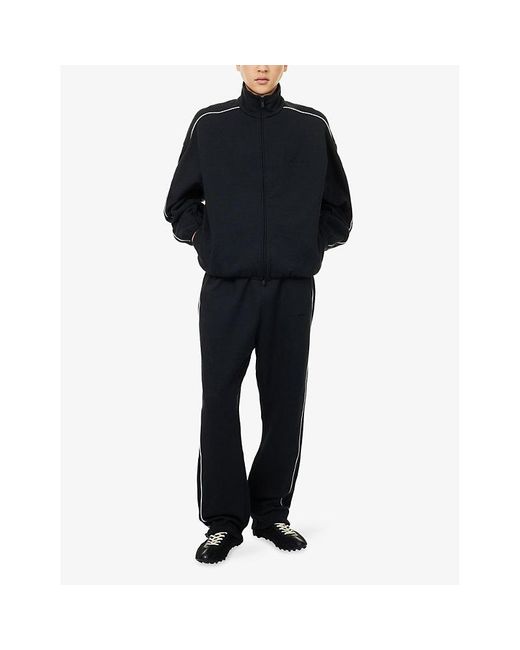 Fear Of God Black High-Neck Relaxed-Fit Cotton-Blend Track Jacket for men