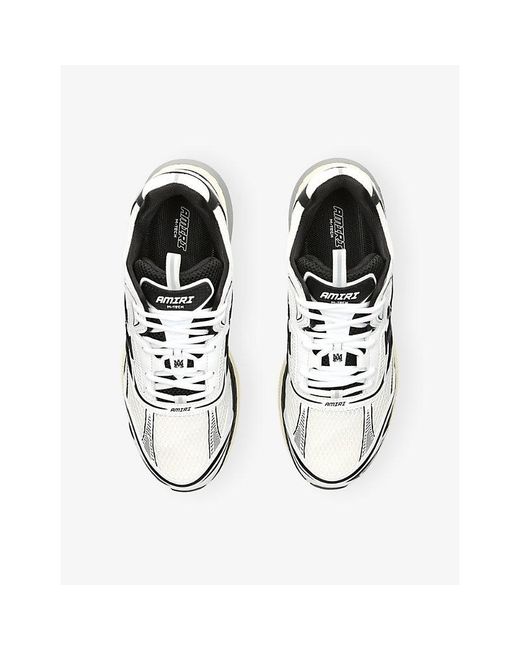Amiri White M Tech Mesh And Leather Trainers for men