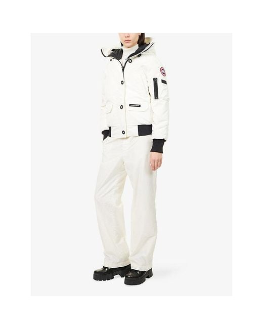 Canada Goose White Chilliwack Bomber Heritage Jacket