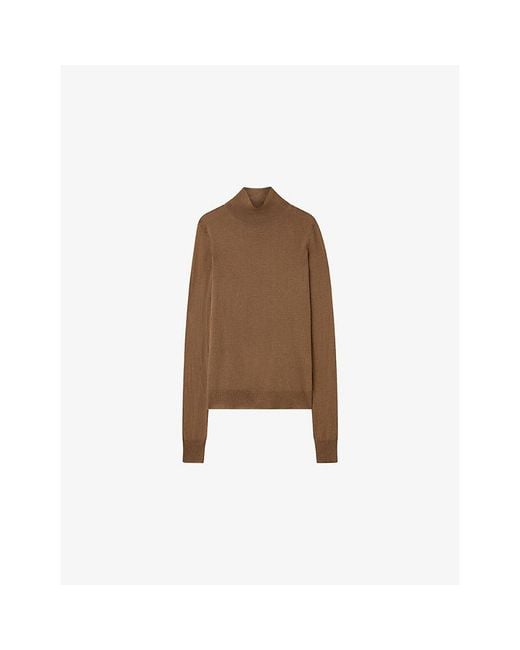 Joseph Brown Cashair High-Neck Cashmere Jumper