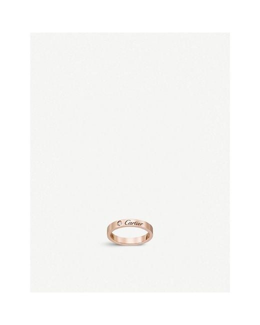 Cartier White C De 18ct Rose-gold Wedding Ring