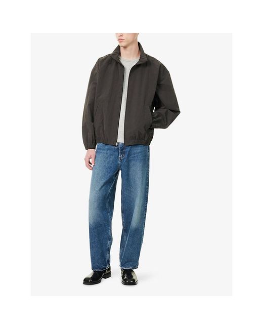 Agolde Brown Marshall Woven Windbreaker Jacket for men