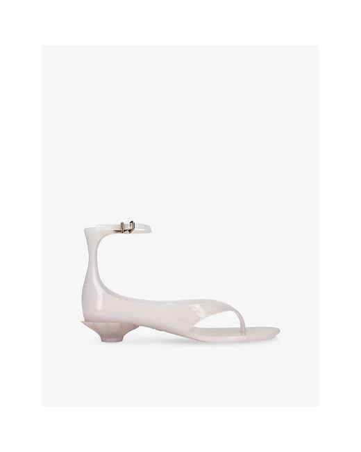 Chloé White Jelly Sandals