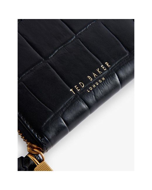 Ted Baker Black Wesmin Logo-print Leather Wallet